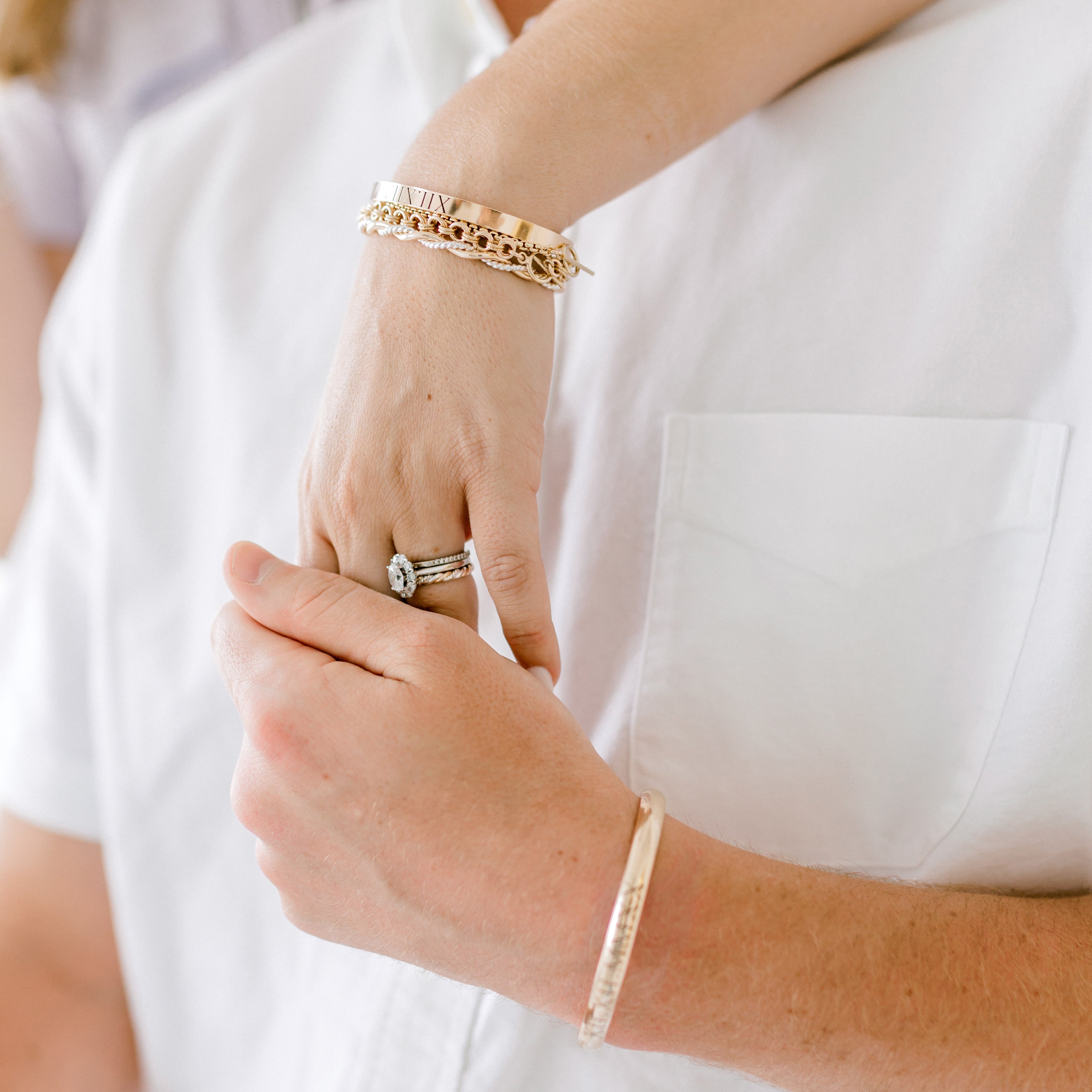 Roman Numeral Bracelet Gold image 4