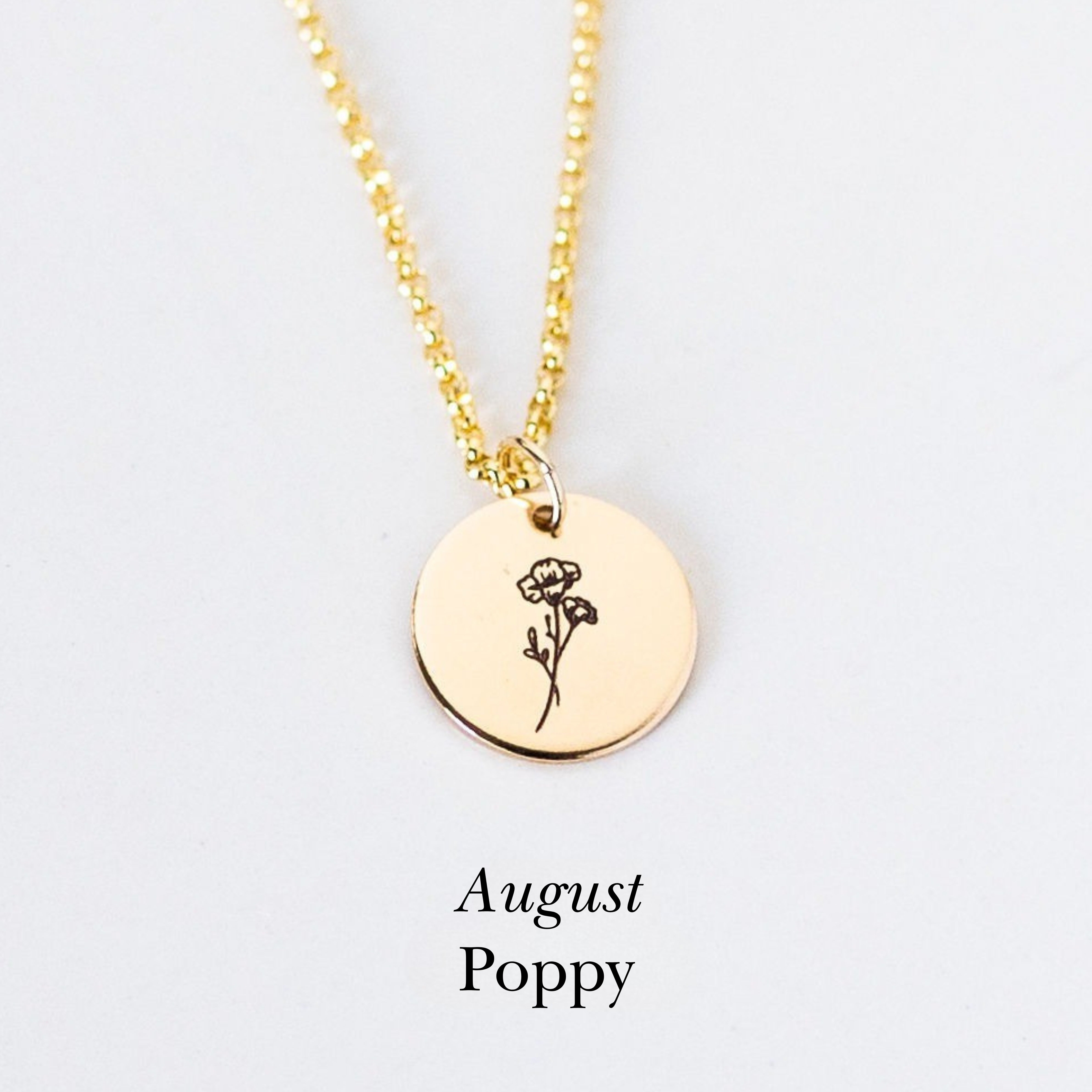 Birth Flower Necklace