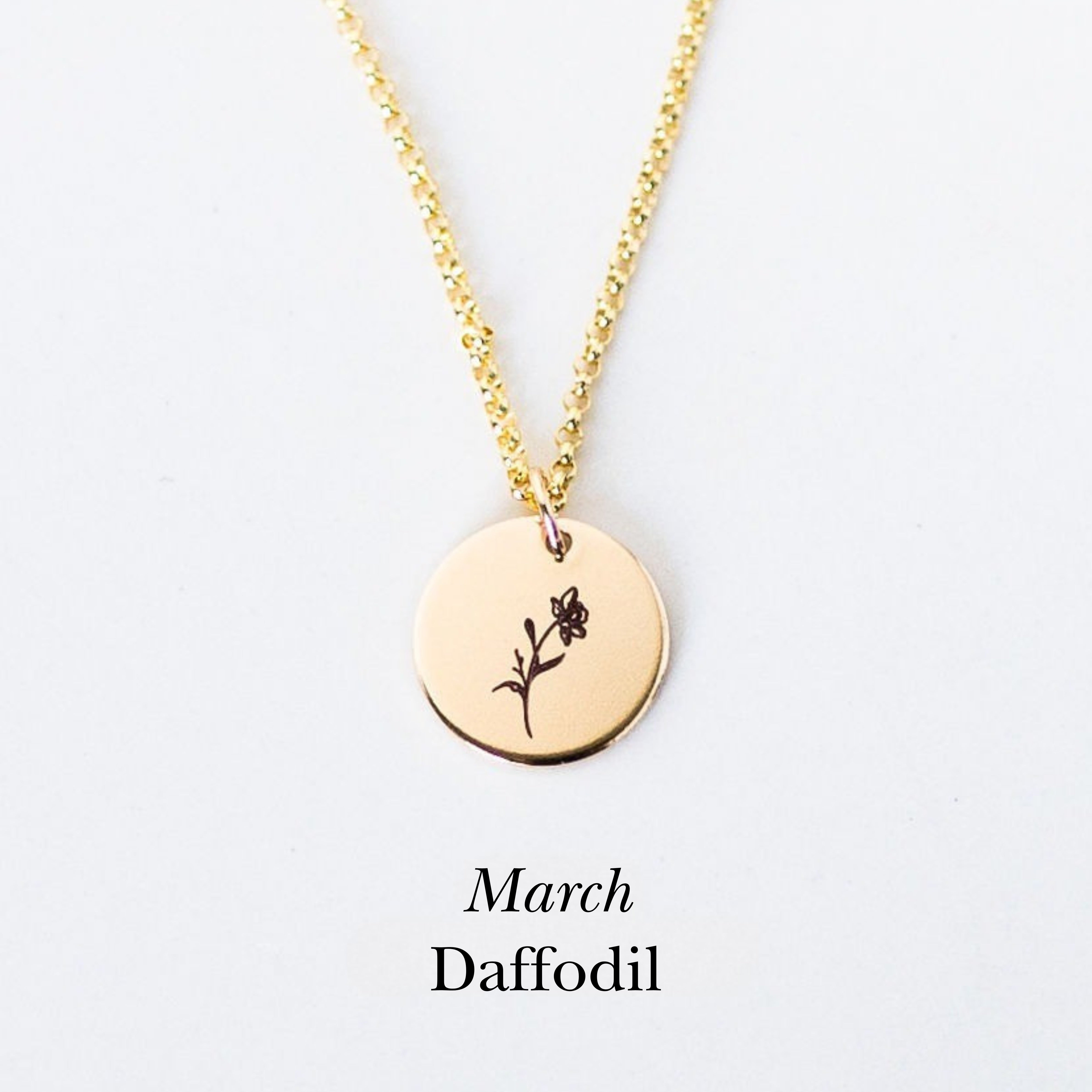 Birth Flower Necklace