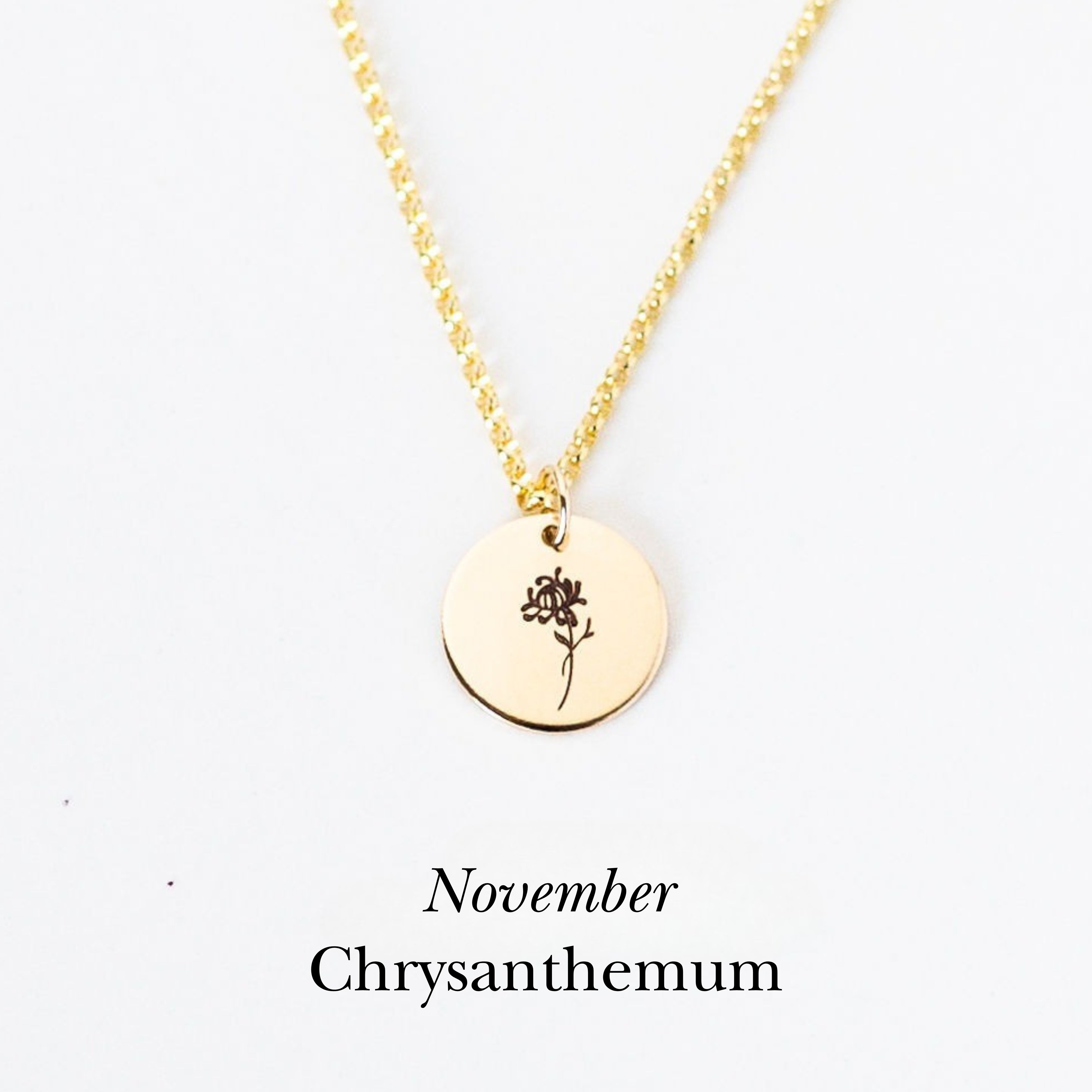Birth Flower Necklace
