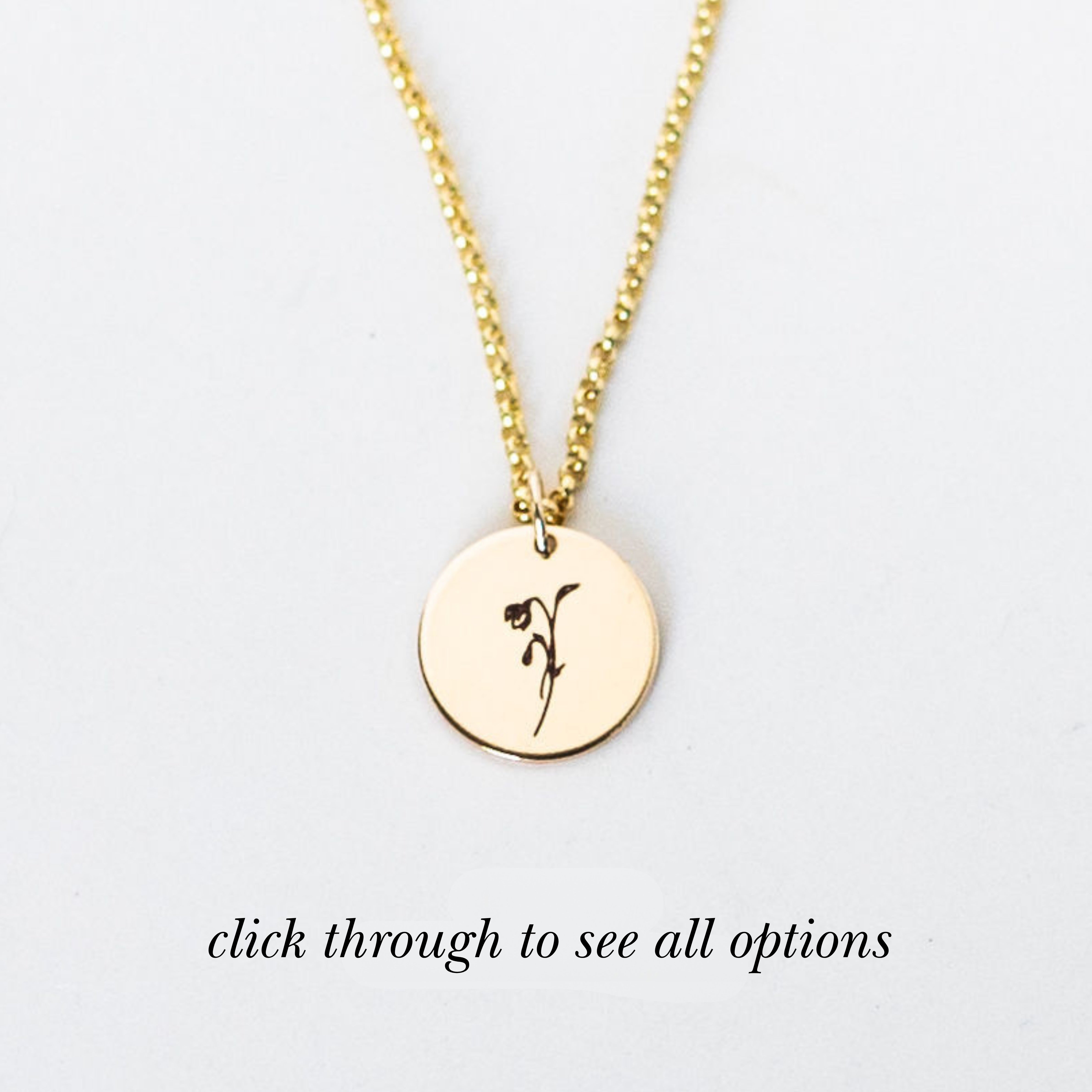 Birth Flower Necklace