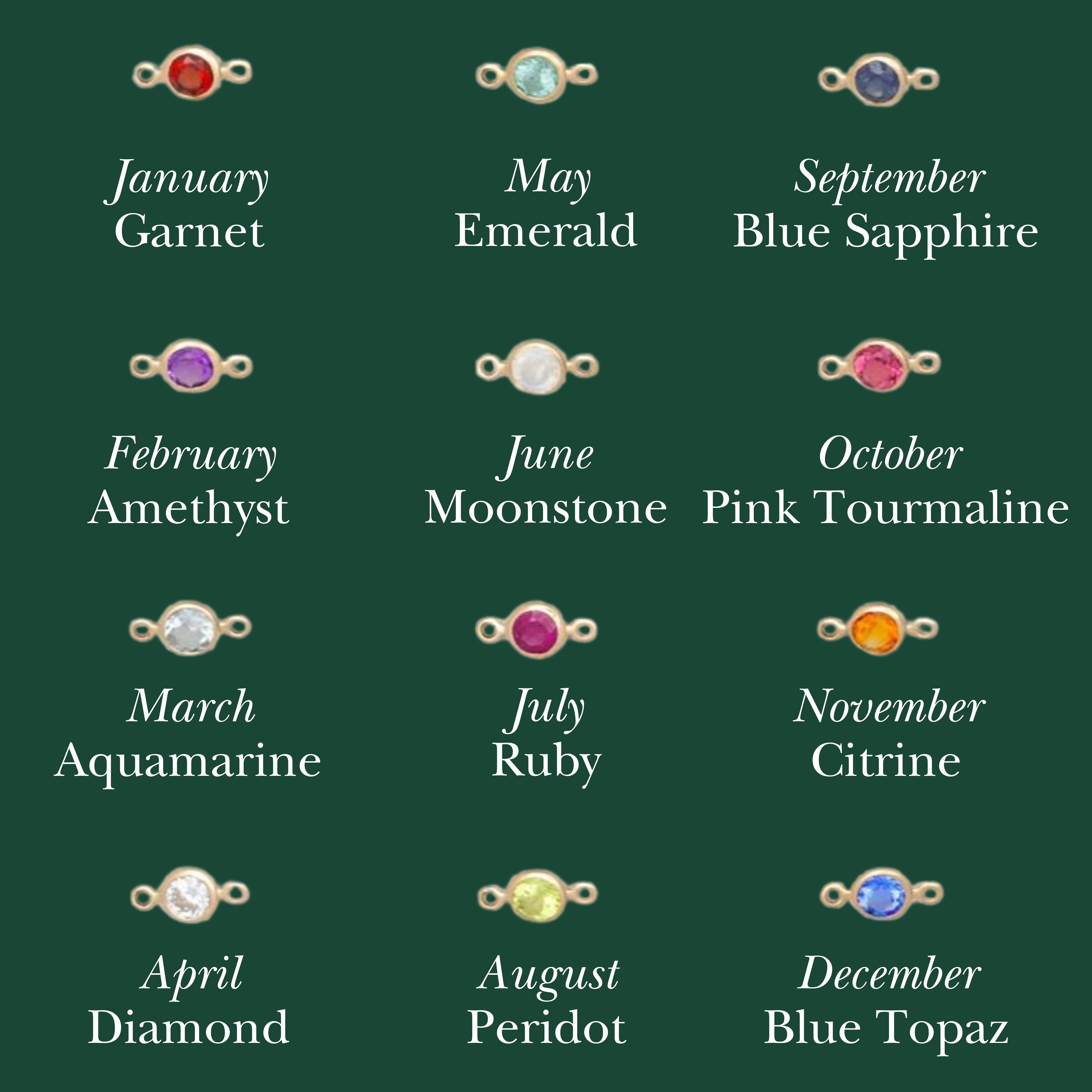 Beloved Birthstone & Initial Bracelet