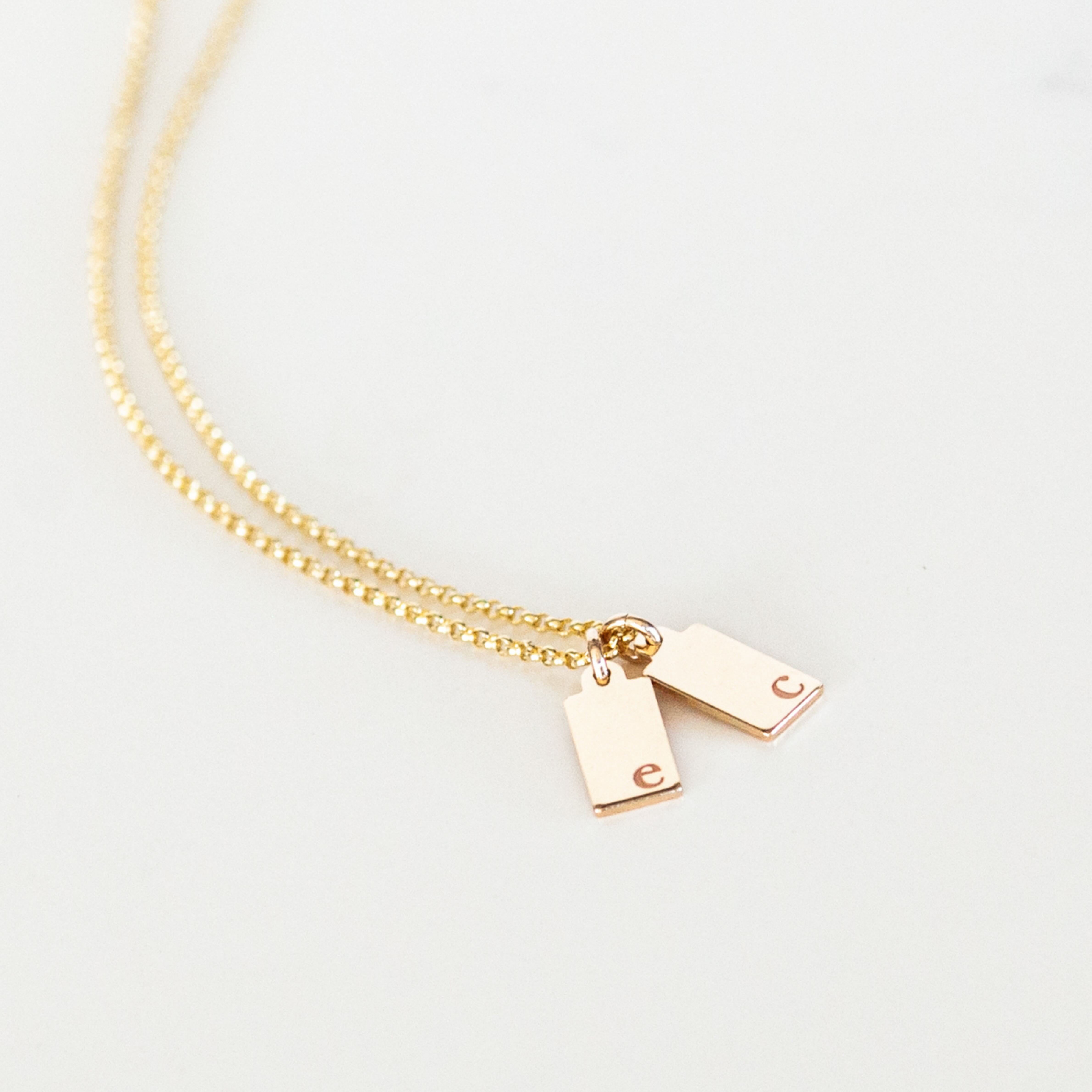 Initial Tag Necklace
