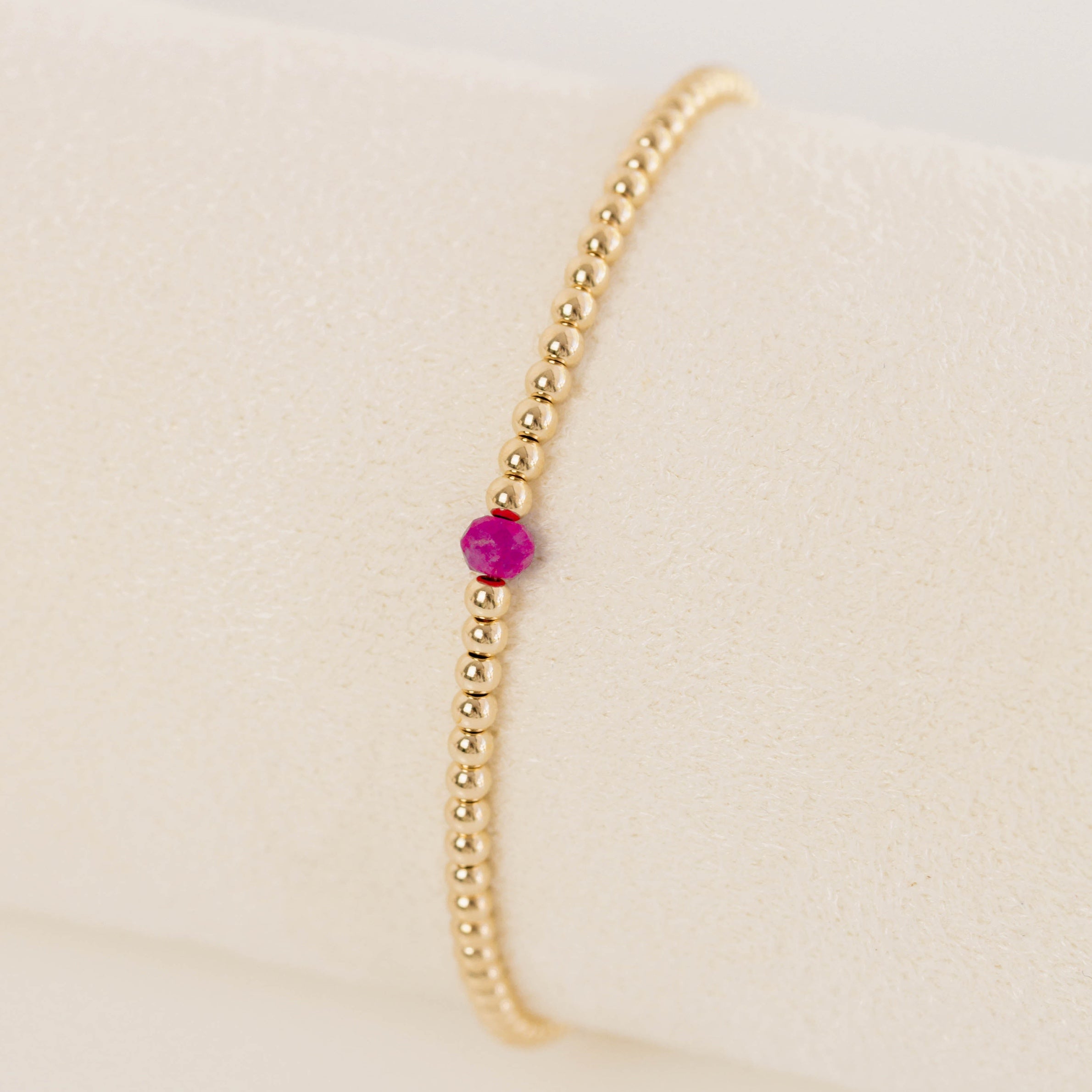 Ruby Simple Joy Bracelet