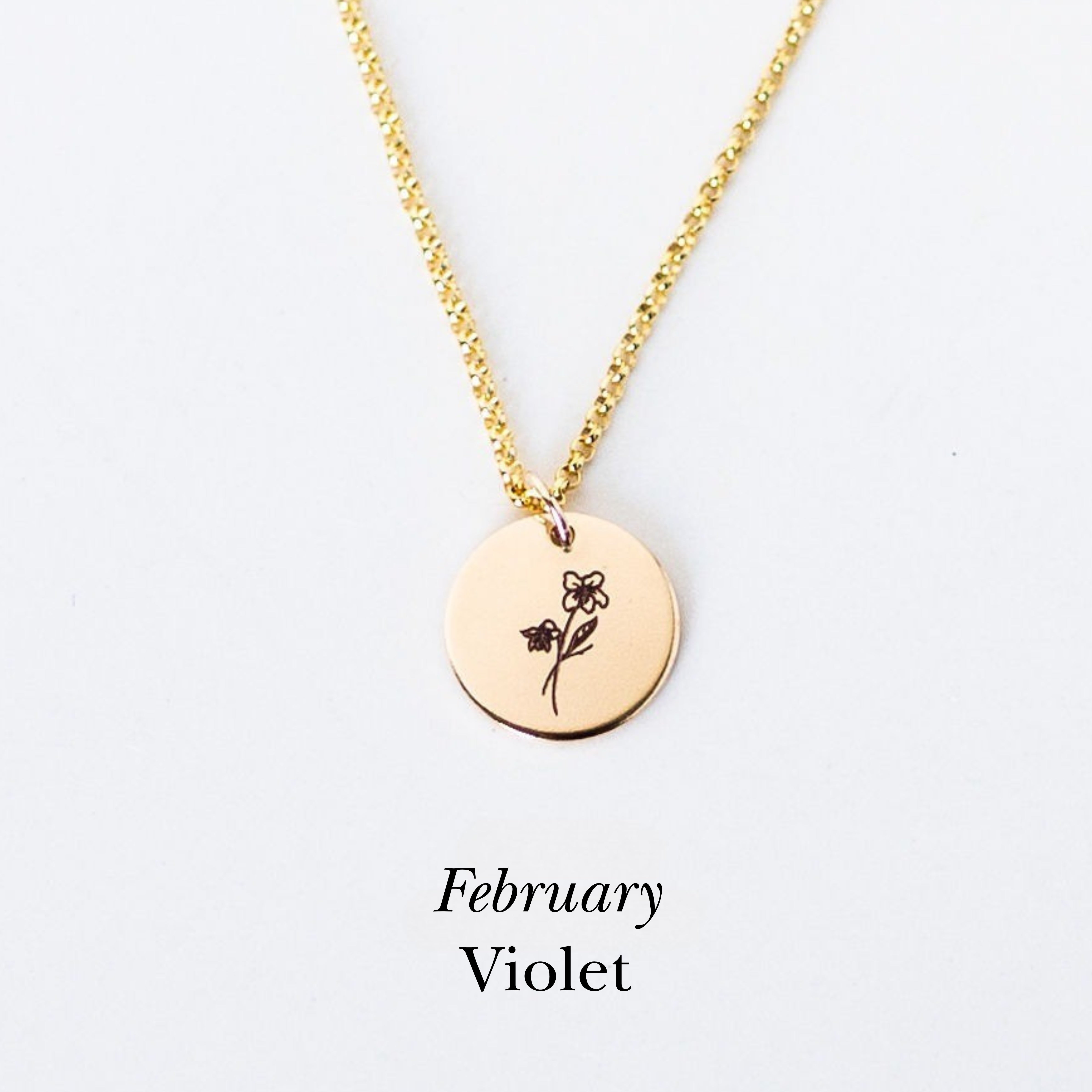 Birth Flower Necklace