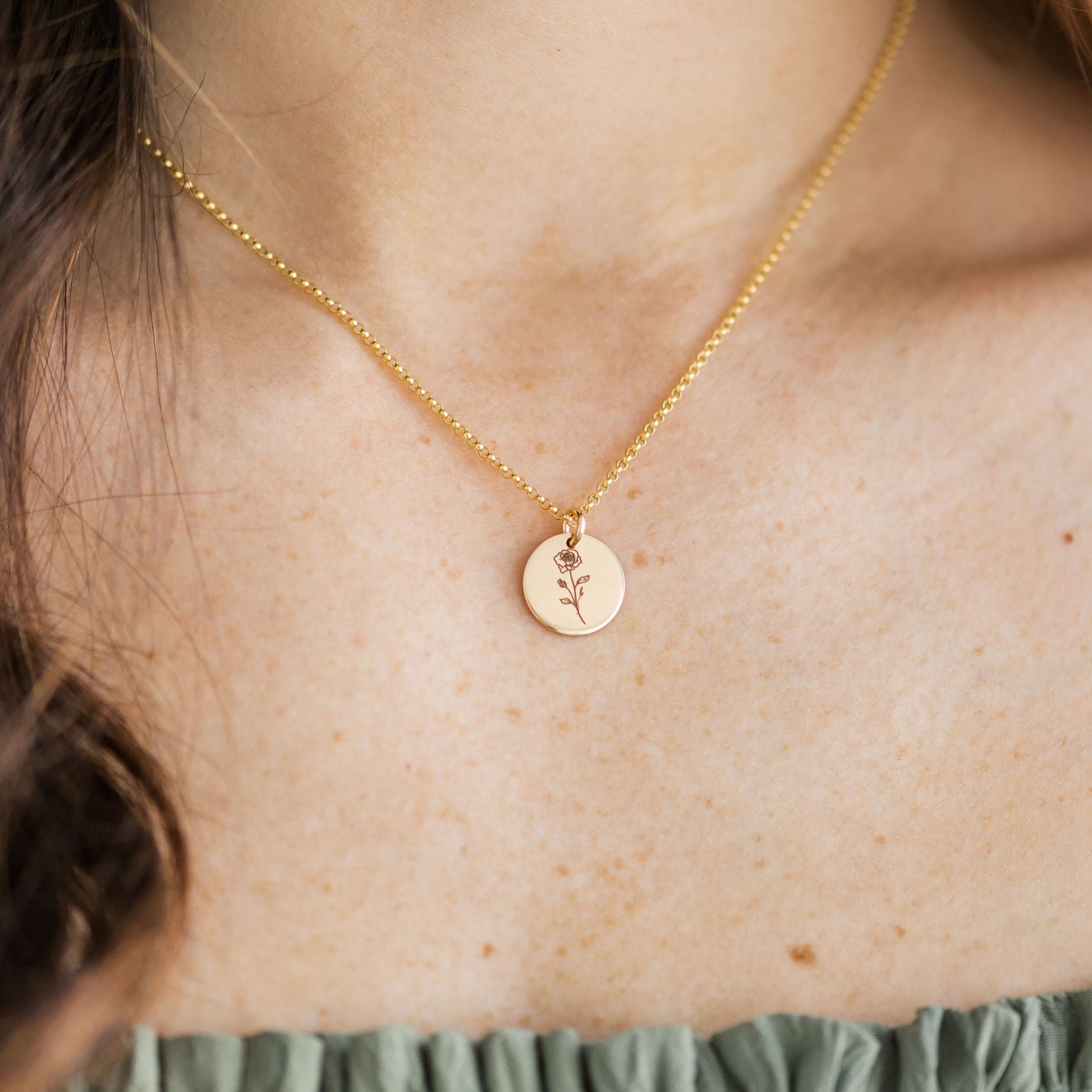 Birth Flower Necklace