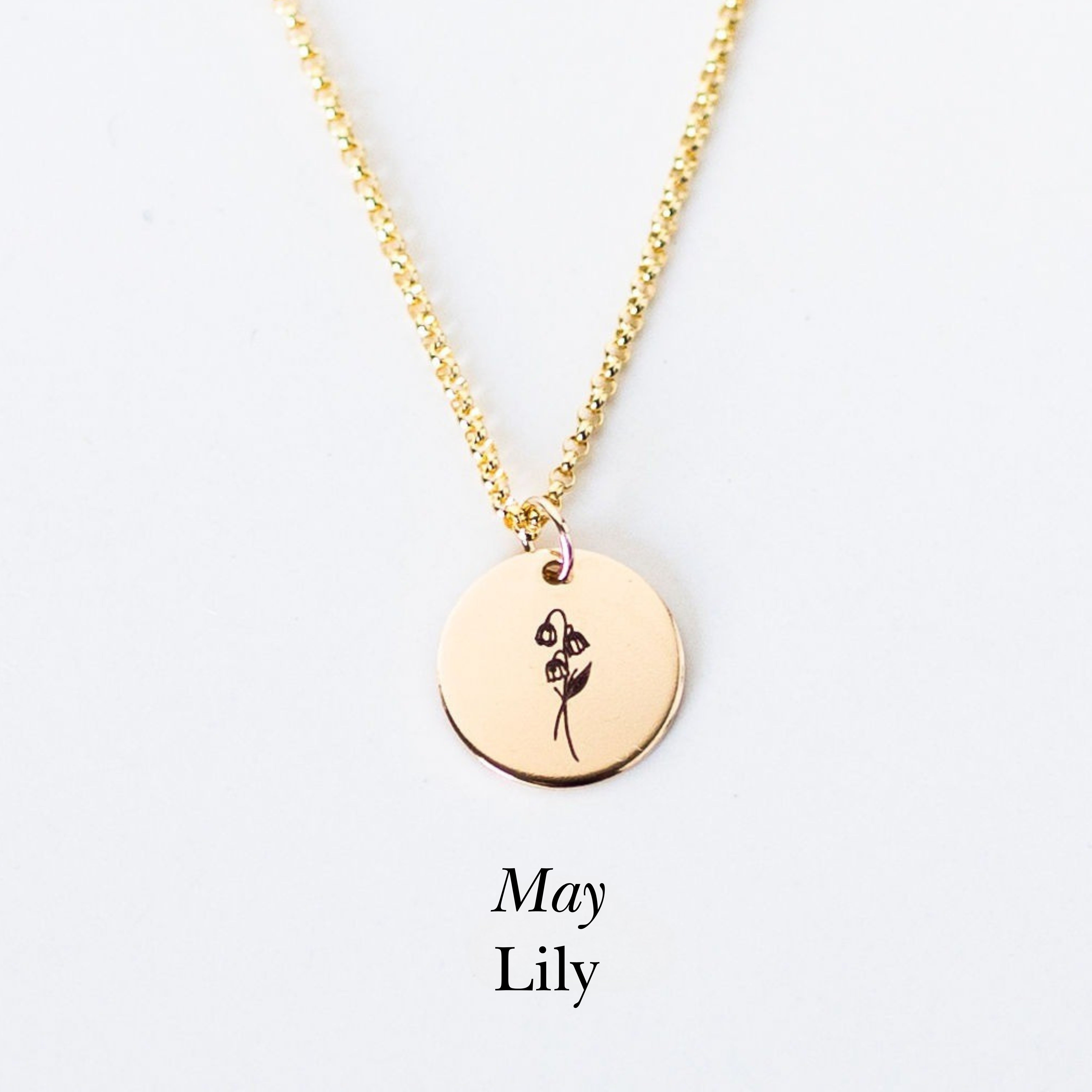 Birth Flower Necklace