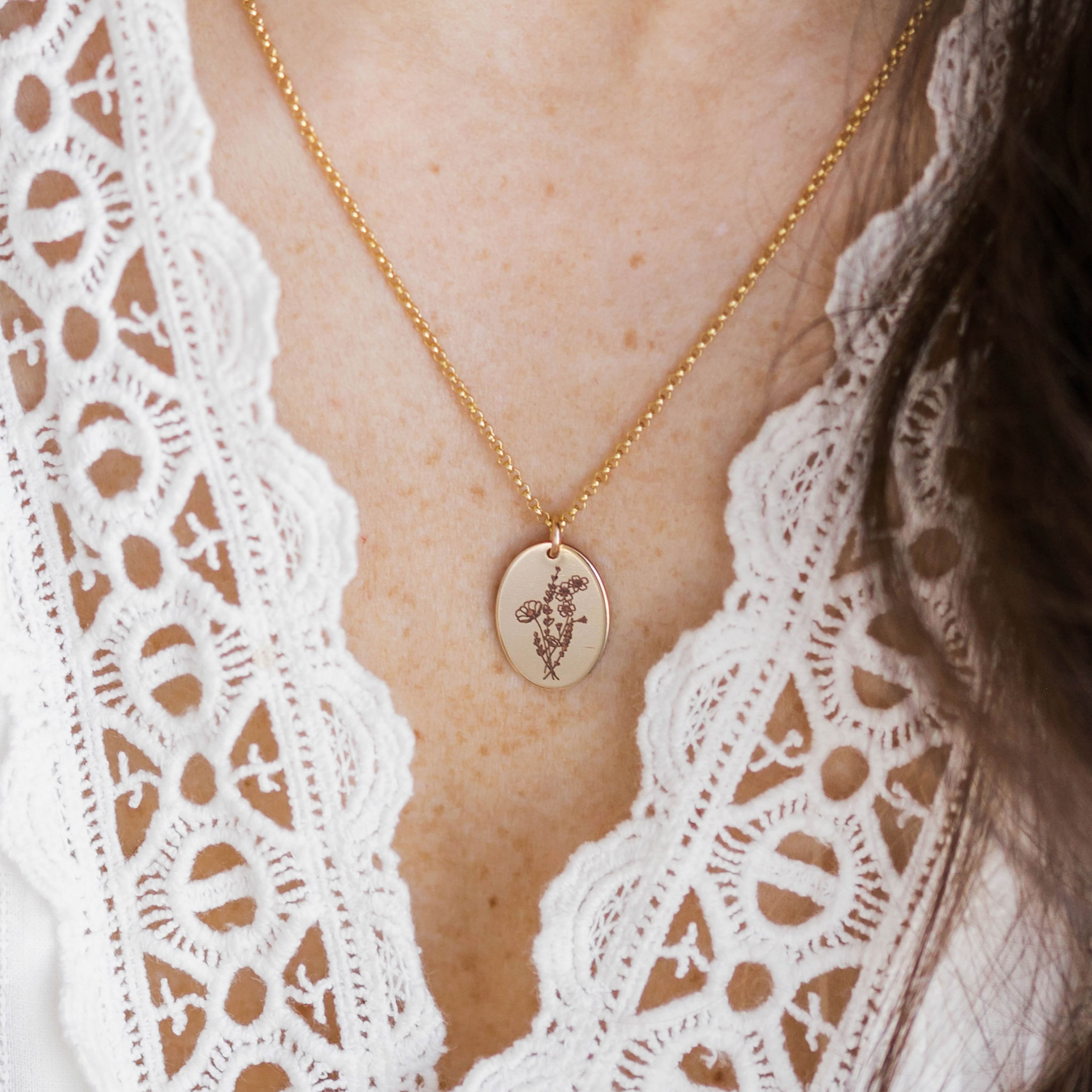 Flower Bouquet Necklace