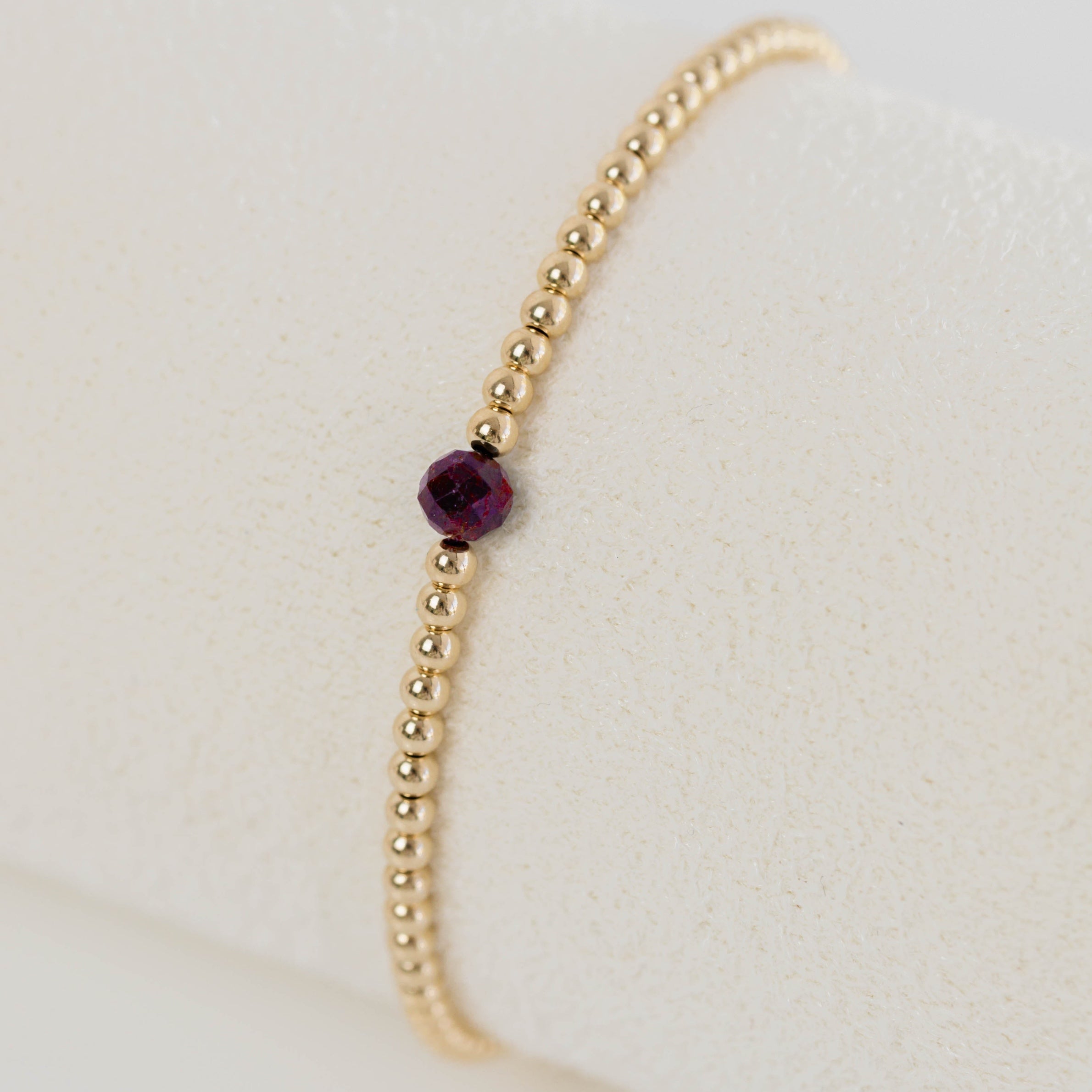 Garnet Simple Joy Bracelet